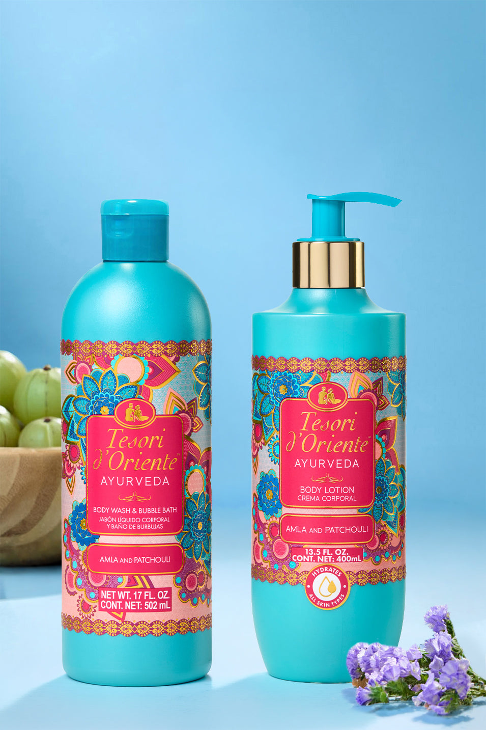 Ayurveda 2-in-1 Body Wash & Bubble Bath and Body Lotion