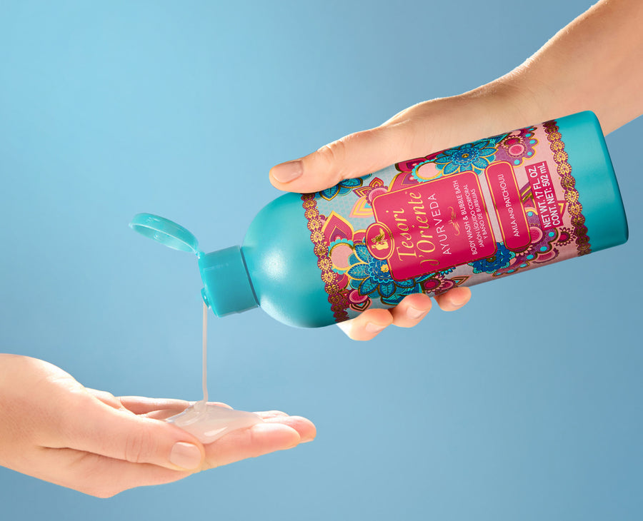 Ayurveda 2-in-1 Body Wash & Bubble Bath, Lotion & Bar Soap